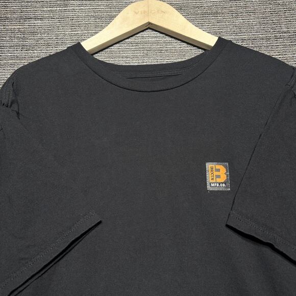 Brixton Other - Brixton Shirt Men's XL BLack Short Sleeve Standard Fit Blank Solid Casual